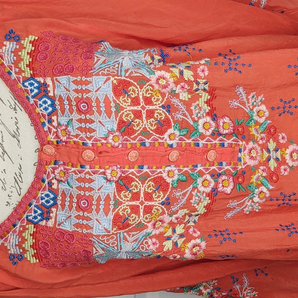Johnny Was🪸Muna Blouse in Sunrise 🌅, size Large 🆕 - Picture 12 of 14